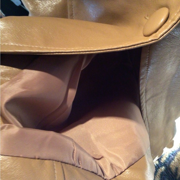 NEW rare petit Moments vegan camel trench coat - Picture 4 of 9